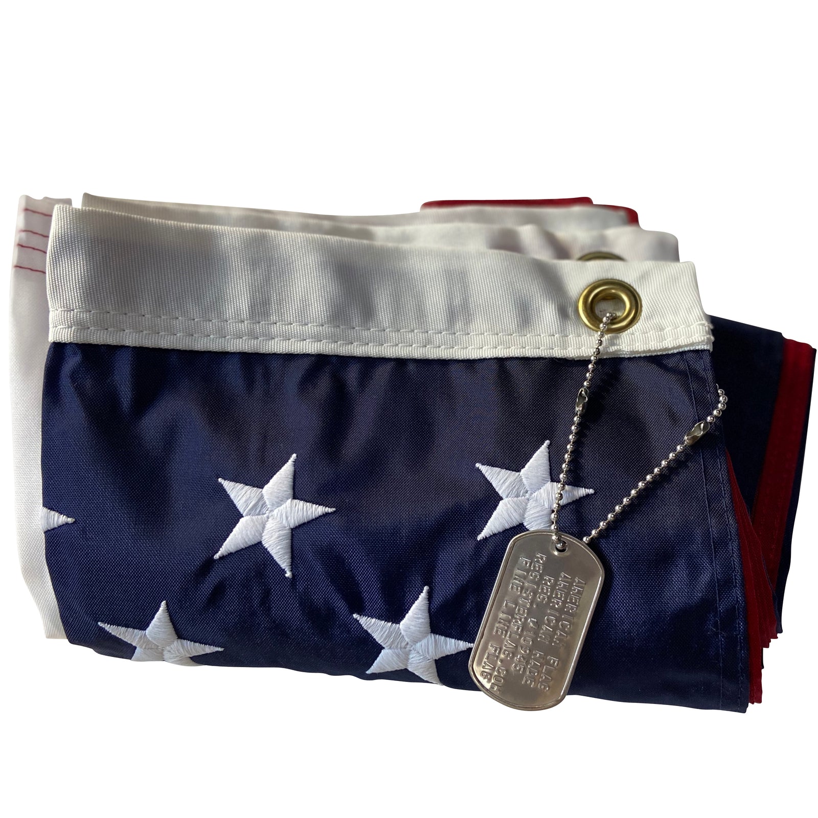 Flag | Lieutenant 2.5x4 American Flag - Made in USA | 2.5x4 Ft American Flag Heavy Duty Outdoor Nylon 100% Made in USA | Fine Line Flag | finelineflag