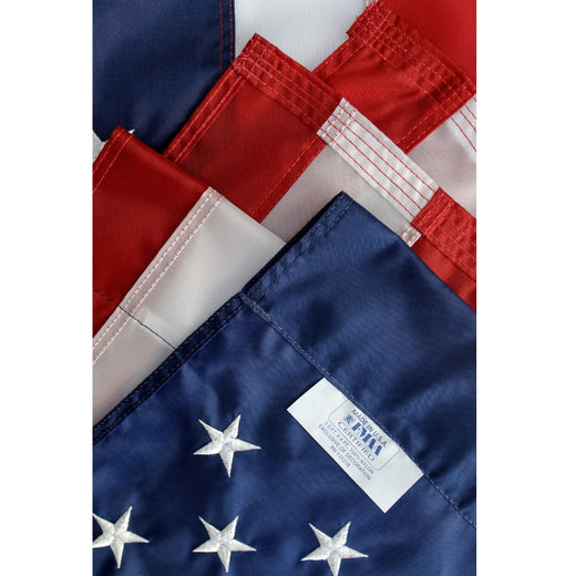 2.5x4 ft American flag with pole sleeve