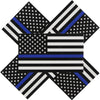 5-pack of thin blue line flag decals