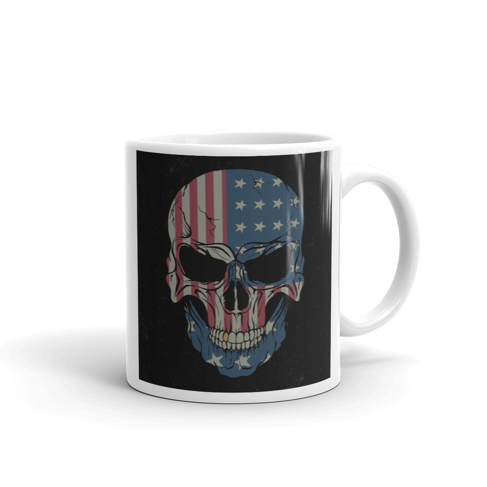 Mug | Angry Skull Mug | Angry Skull Mug | Fine Line Flag | finelineflag
