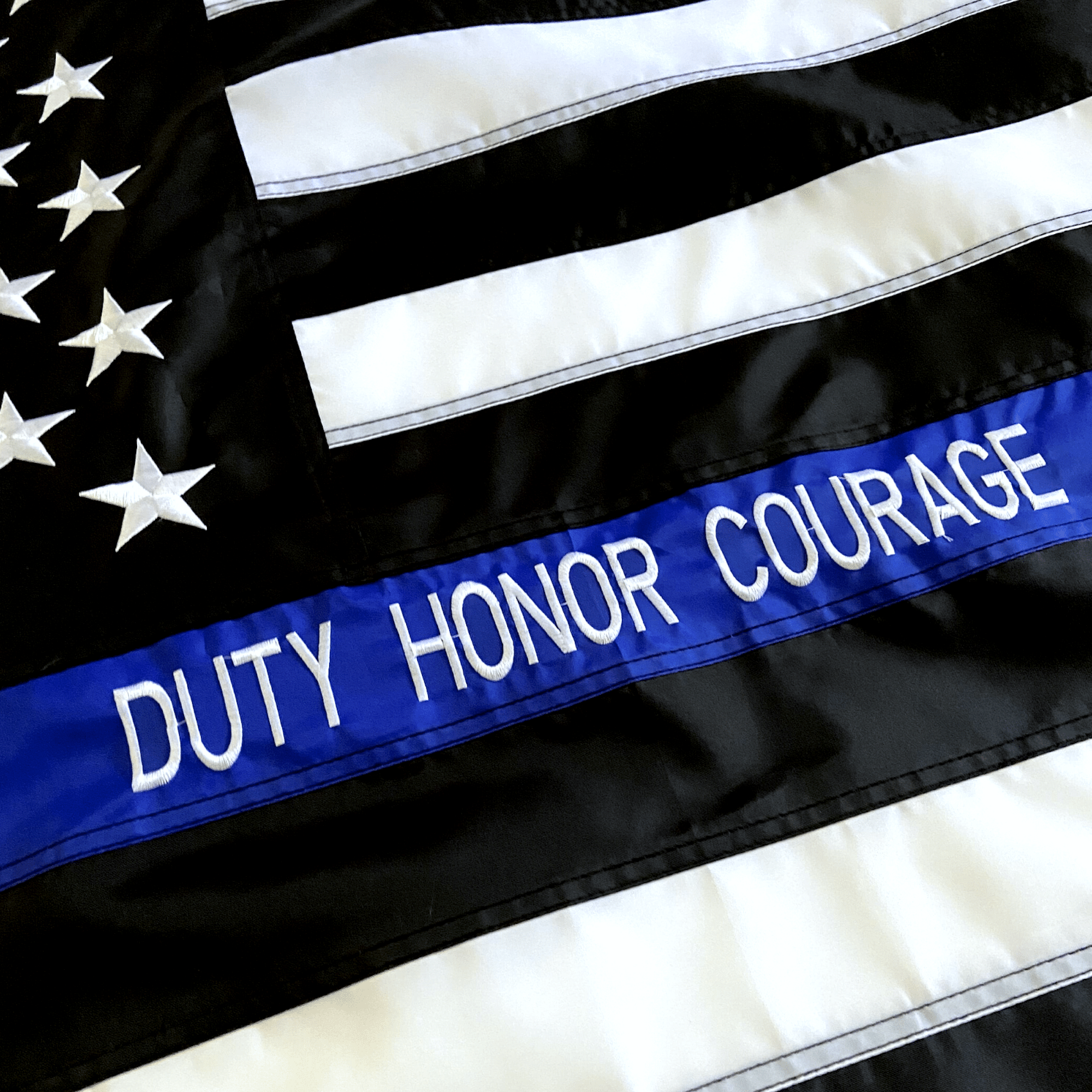 Custom Embroidered First Responder Flags – Personalize Your Thin Blue Line or Thin Red Line Flag