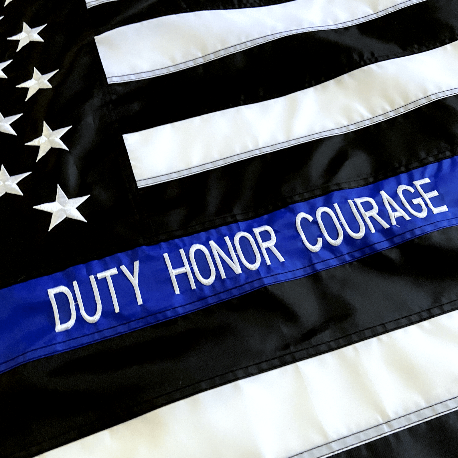 Custom Embroidered First Responder Flags – Personalize Your Thin Blue Line or Thin Red Line Flag