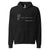 Fine Line Flag Logo Hoodie in black heather, front