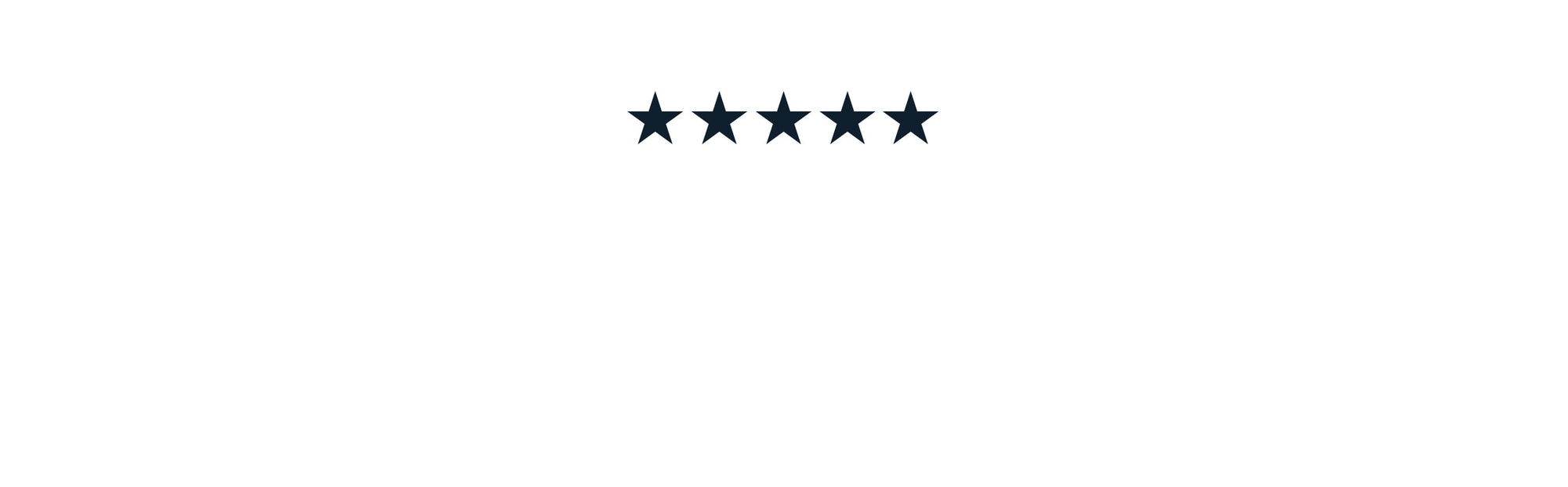 5 star review with text