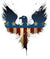 Eagle T-Shirt design, eagle in an American flag print