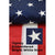 Embroidered star detail on a Fine Line Flag American flag