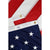 Solid brass grommets and reinforced header on a Fine Line Flag American flag