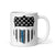 Thin Blue Line Badge Mug, front