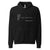 Fine Line Flag Logo Hoodie in black, front