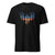 Eagle T-Shirt in black, front, eagle in an American flag print