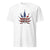 Marijuana Leaf Flag T-Shirt in white, front