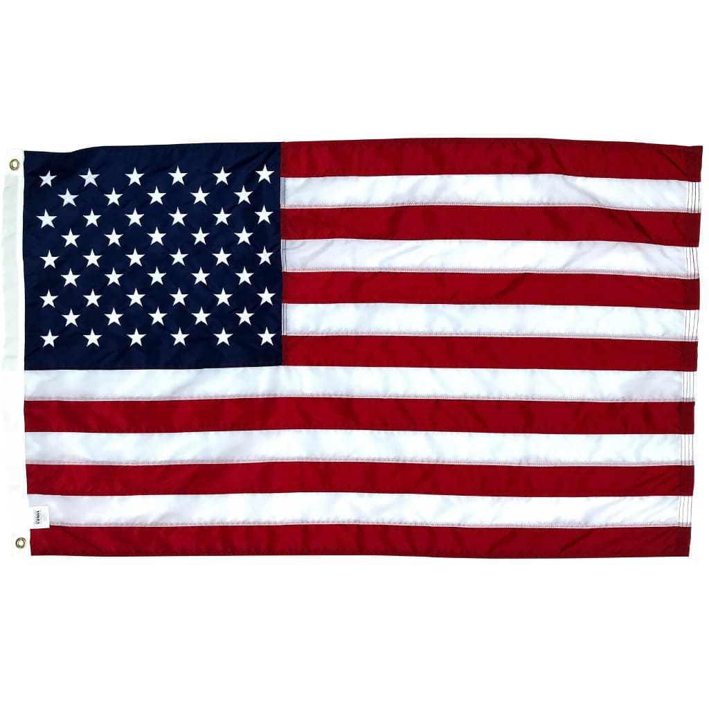 Flag | Lieutenant 2.5x4 American Flag - Made in USA | 2.5x4 Ft American Flag Heavy Duty Outdoor Nylon 100% Made in USA | Fine Line Flag | finelineflag