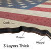 Cork Bulletin Board - US Map with American Flag Print