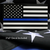 Flag | Thin Blue Line Flag (3x5 ft) with Custom Embroidery | Thin Blue Line Flag with Custom Embroidery - Personalized Gift for Police Officers | Fine Line Flag | finelineflag