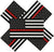 Decal/Sticker | Thin Red Line Flag Decal | Thin Red Line Flag Decal - in Support of Firefighters and EMTs | Fine Line Flag | finelineflag