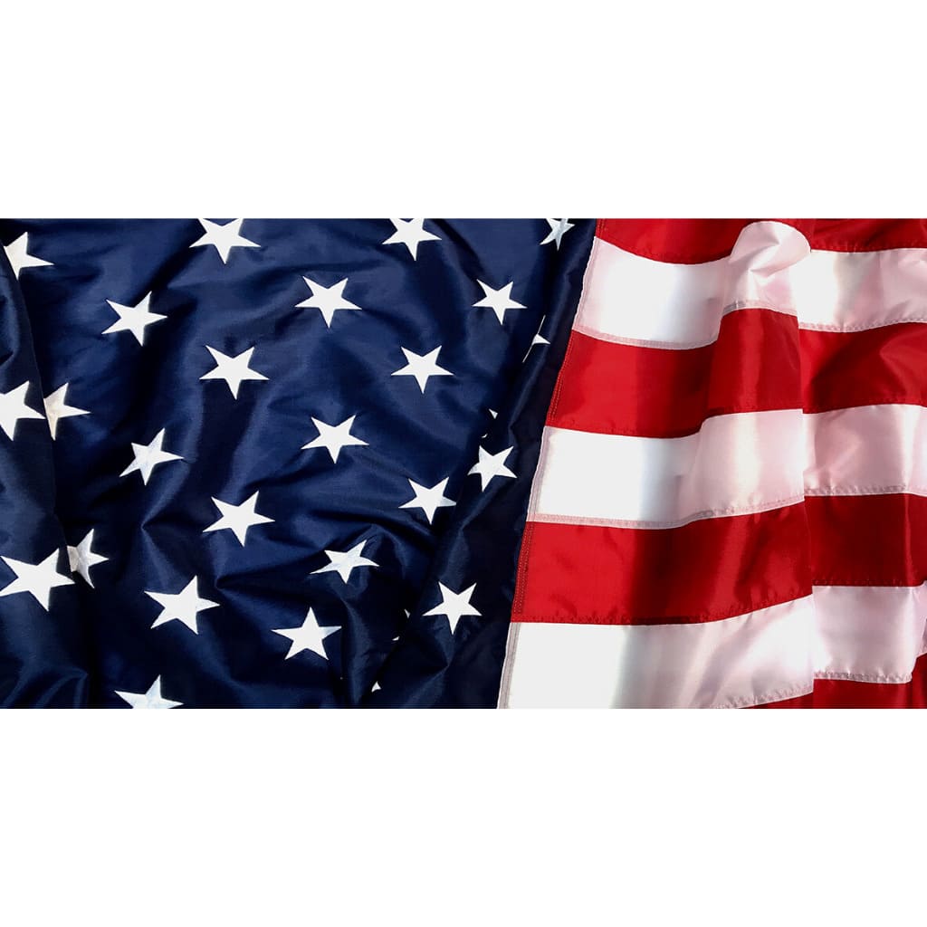 Flag | The General 5x8 American Flag - Made in USA | 5x8 Ft American Flag Heavy Duty Outdoor Nylon 100% Made in USA | Fine Line Flag | finelineflag