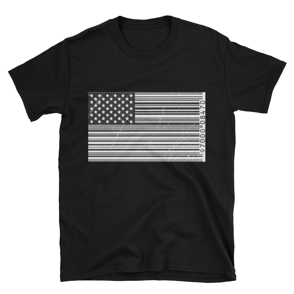 T-Shirt | Bar Code Flag T-Shirt | Bar Code Flag T-Shirt | Fine Line Flag | finelineflag
