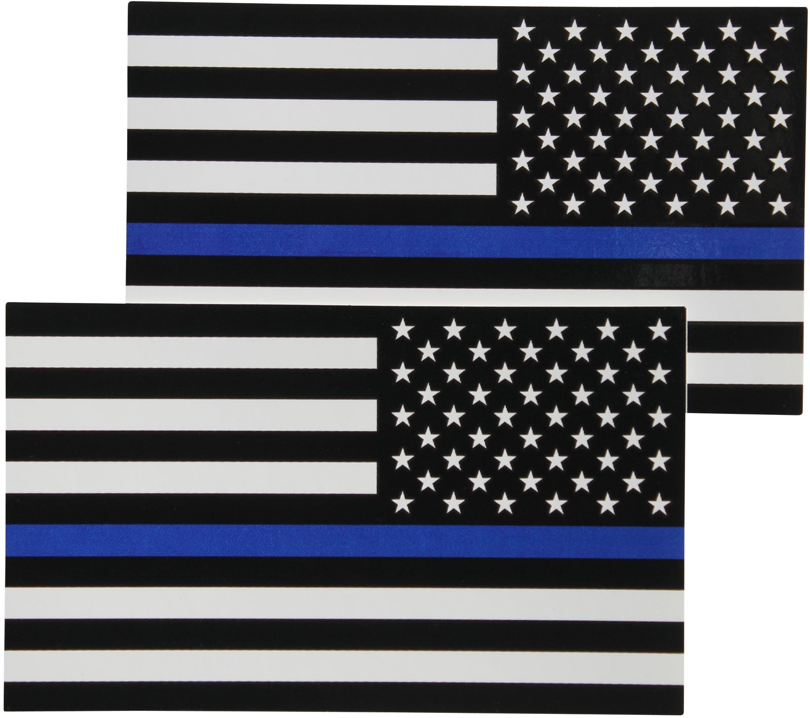Decal/Sticker | Reverse Thin Blue Line Flag Decal (Backward) |  | Fine Line Flag | finelineflag