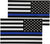 Decal/Sticker | Reverse Thin Blue Line Flag Decal (Backward) |  | Fine Line Flag | finelineflag