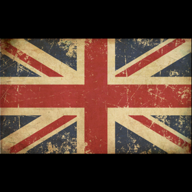 vintage british flag print