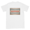 white t-shirt with Chicago flag vintage