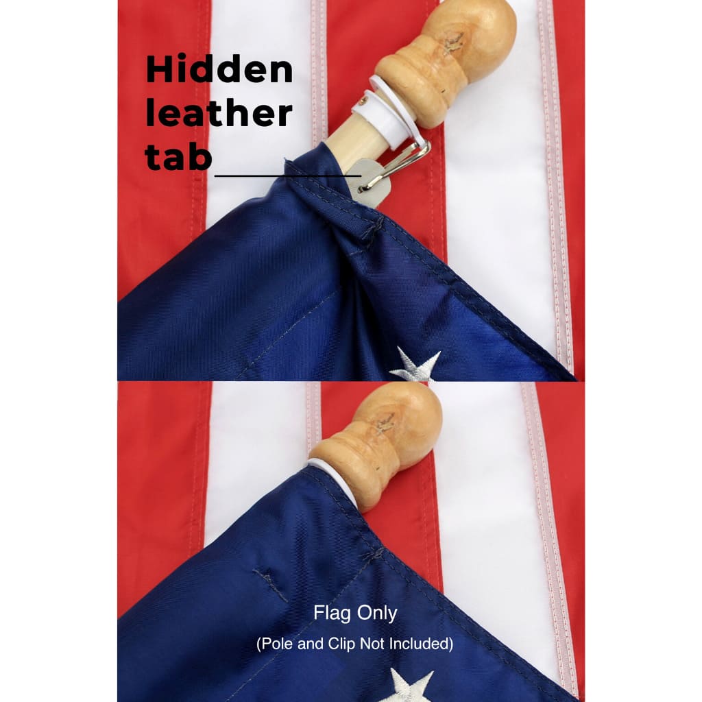 2.5x4 ft American Flag Pole Sleeve| 210D Nylon