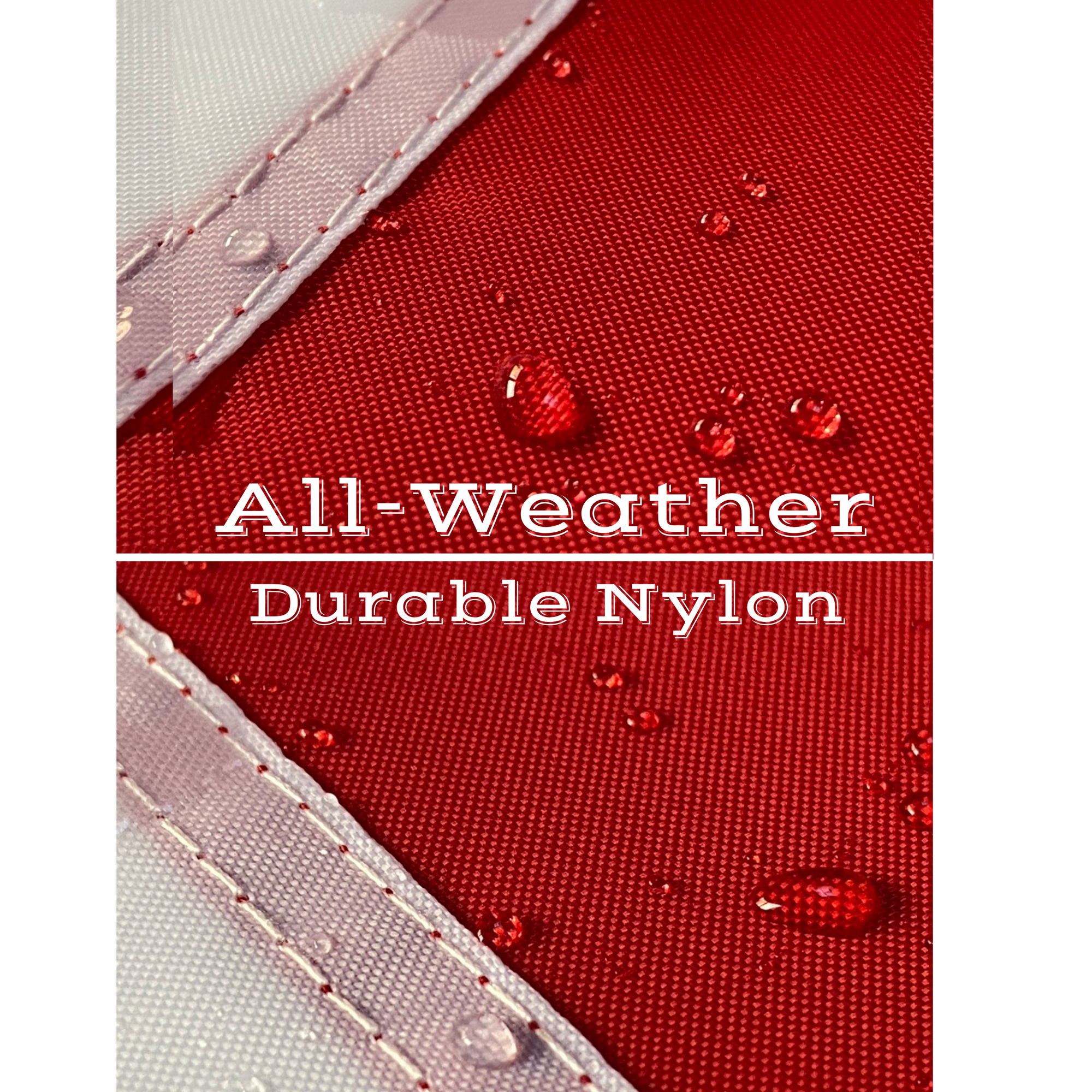 Close up of waterproof nylon flag