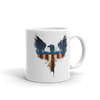 Stars and stripes on eagle coffee mug