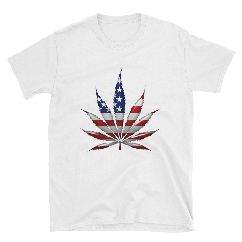 T-Shirt | Marijuana Leaf Flag T-Shirt |  | Fine Line Flag | finelineflag