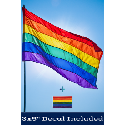<strong>Rainbow</strong><br> 3x5 Gay Pride Flag