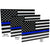 Decal/Sticker | X-Large Thin Blue Line Decal | X-Large Thin Blue Line Flag Decals - Support for Law Enforcement | Fine Line Flag | finelineflag
