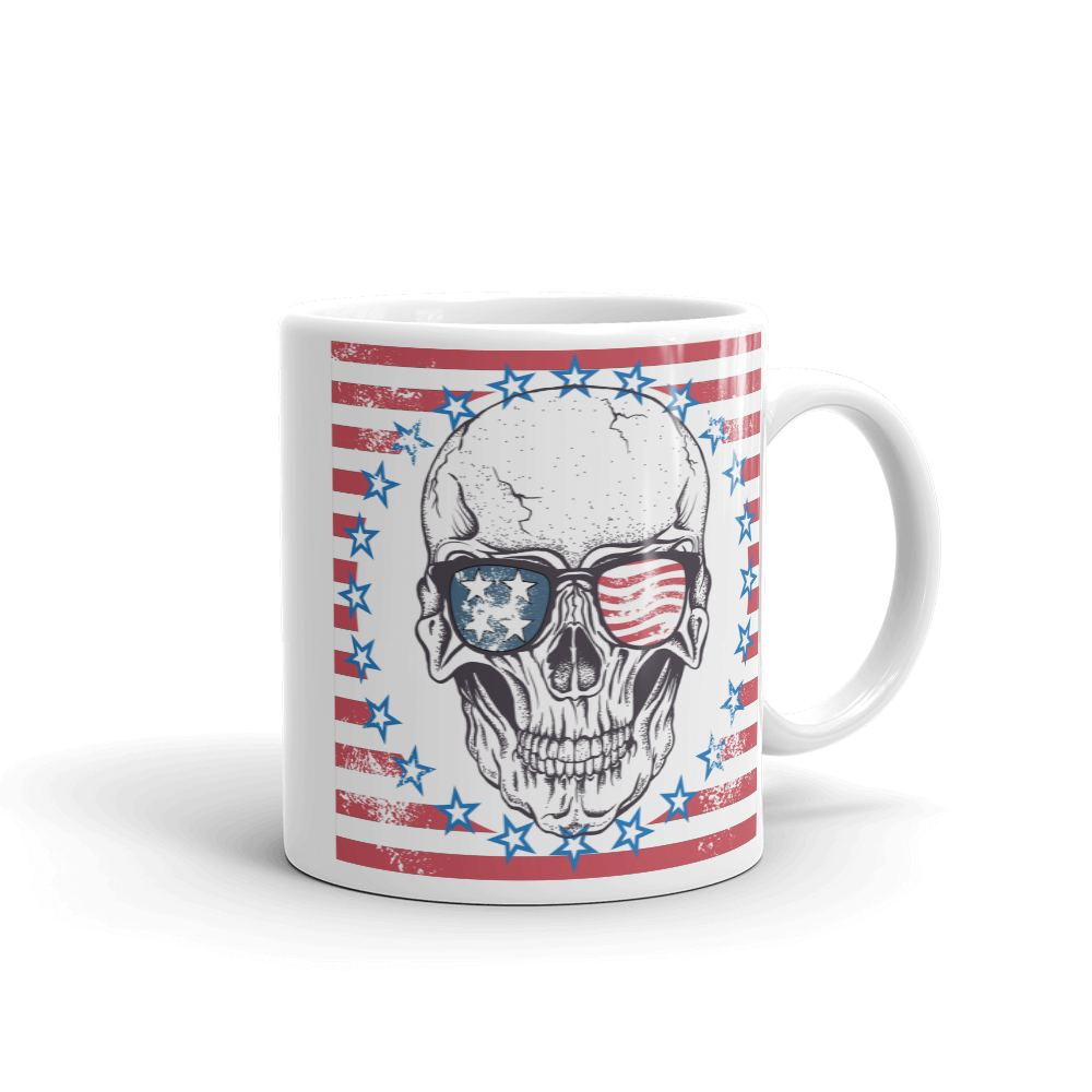 Mug | Skull Flag Mug |  | Fine Line Flag | finelineflag