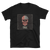 black t-shirt with American flag skull print