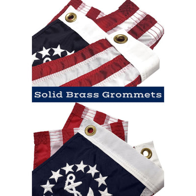 12x18 Inch Yacht flag with brass grommets
