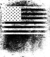 US flag in black and white fingerprint image