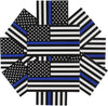 artsy display of 10-pack police decals for autos boats cars and trucks