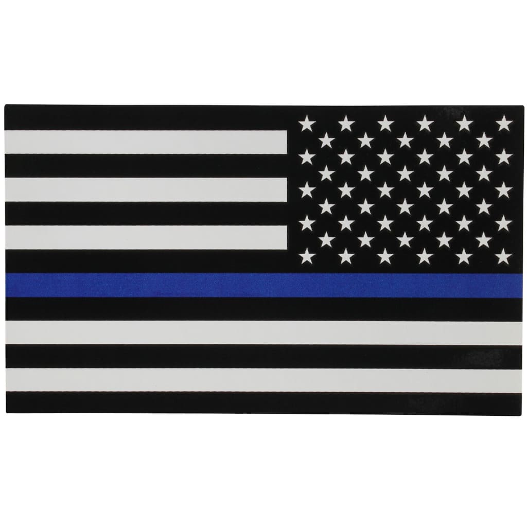 Decal/Sticker | Reverse Thin Blue Line Flag Decal (Backward) |  | Fine Line Flag | finelineflag