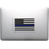 Thin Blue Line Sticker on Laptop