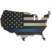Thin Blue Line Wall Rt Map