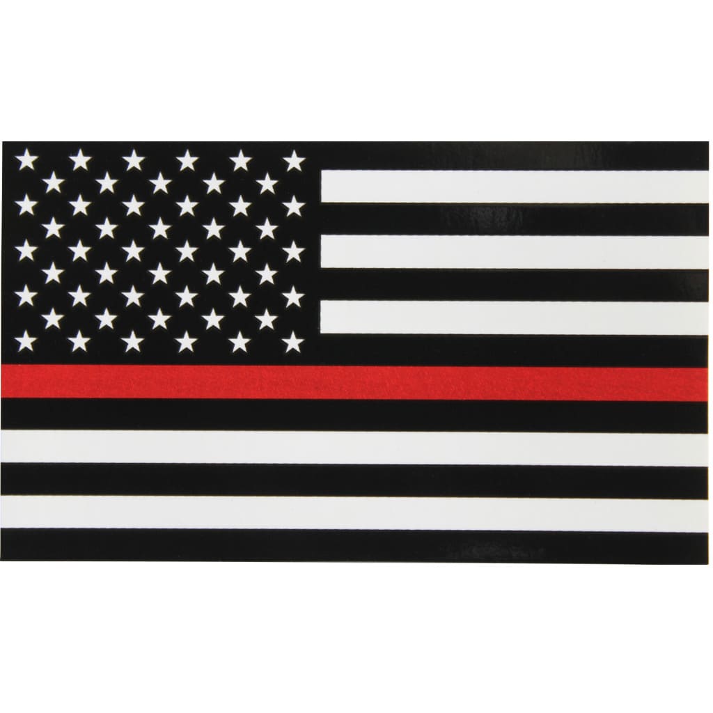 Decal/Sticker | Thin Red Line Flag Decal | Thin Red Line Flag Decal - in Support of Firefighters and EMTs | Fine Line Flag | finelineflag