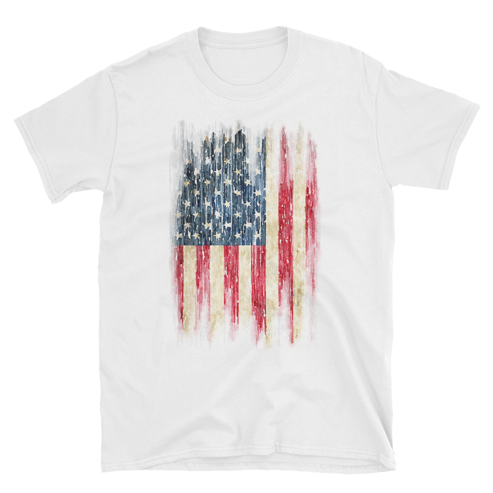 T-Shirt | Watercolor Flag T-Shirt | Watercolor Flag T-Shirt | Fine Line Flag | finelineflag