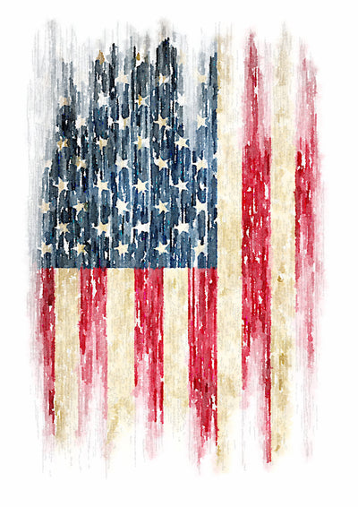 abstract design of American flag
