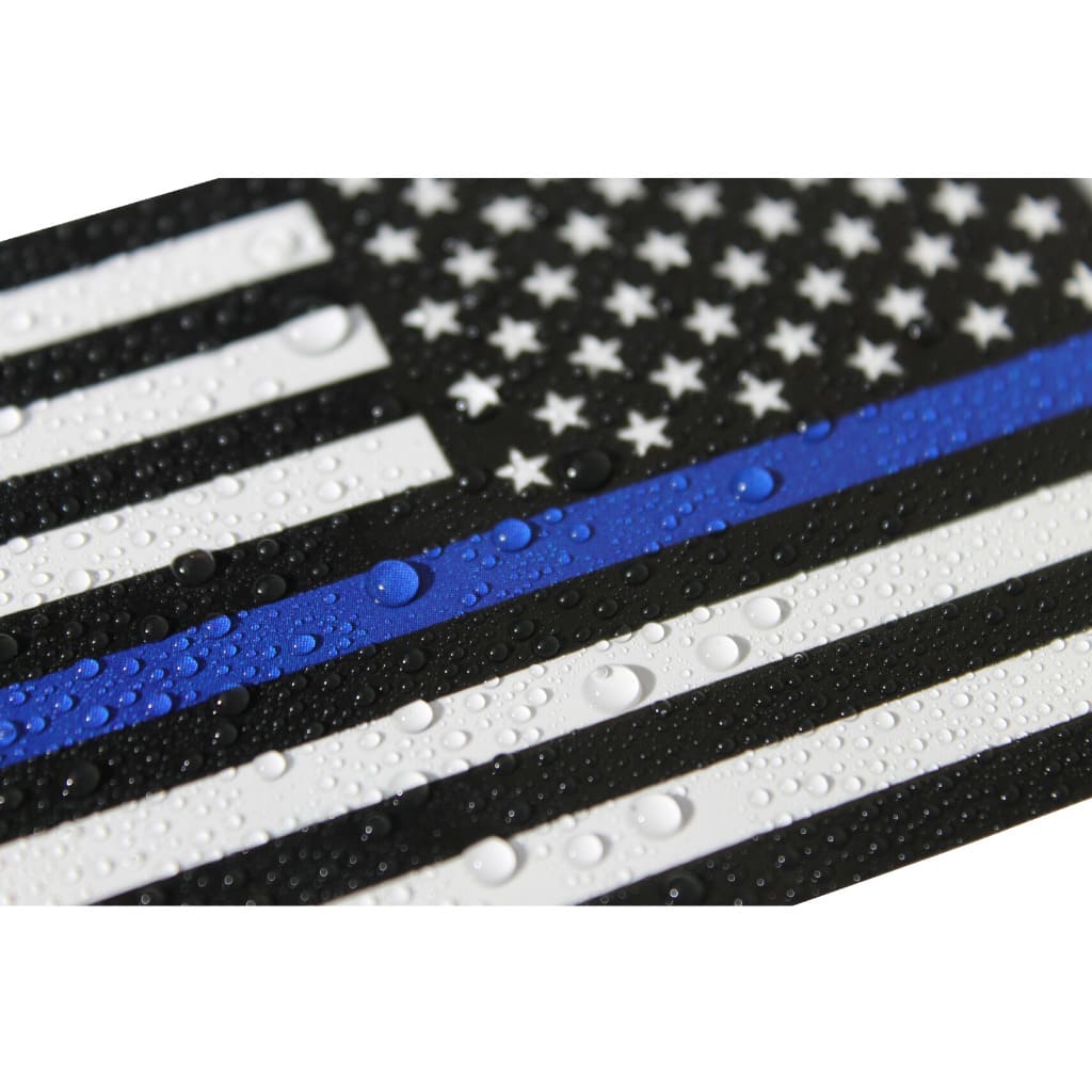 Decal/Sticker | Reverse Thin Blue Line Flag Decal (Backward) |  | Fine Line Flag | finelineflag