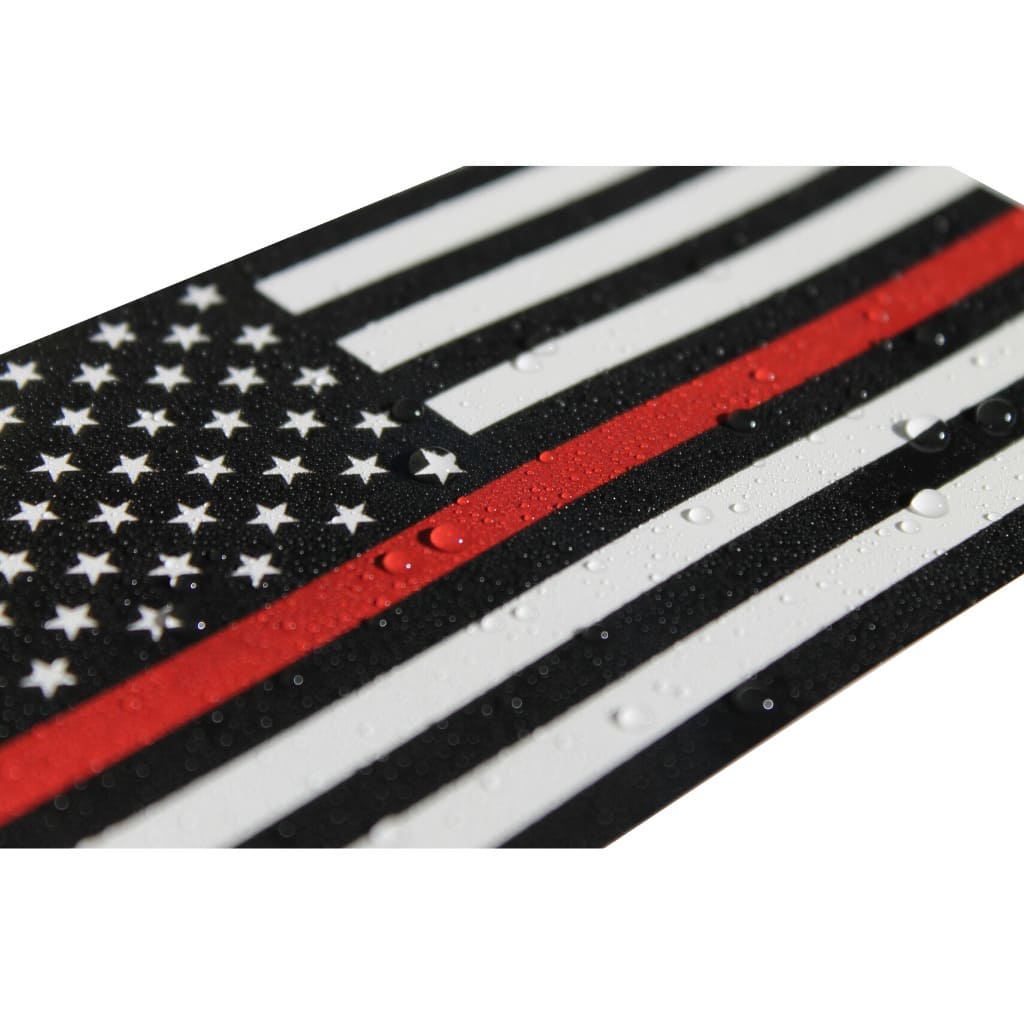 Decal/Sticker | Thin Red Line Flag Decal | Thin Red Line Flag Decal - in Support of Firefighters and EMTs | Fine Line Flag | finelineflag