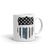 Mug | Thin Blue Line Badge Mug | Thin Blue Line Badge Mug | Fine Line Flag | finelineflag