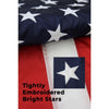 embroidered stars on 3x5 American flag